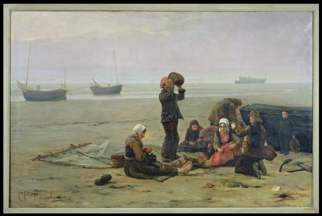 Balığı Beklerken, Berck-sur-Mer by Charles Emmanuel Joseph Roussel