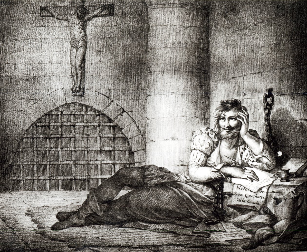 Miguel de Cervantes Saavedra (1547-1616) bir Engizisyon zindanında 