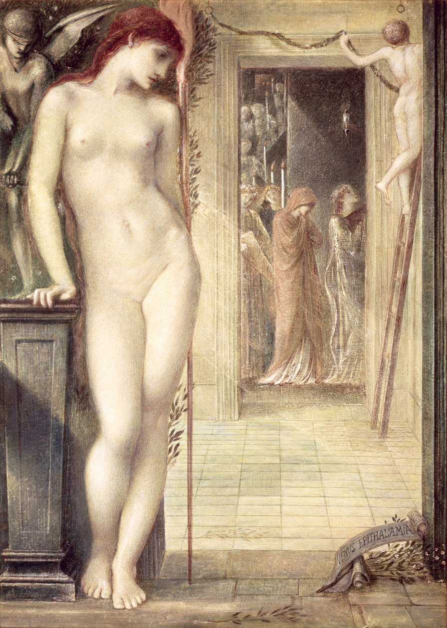Venüs Epithalamia, Sir Edward Burne-Jones tarafından resmin kopyası by Charles Fairfax Murray