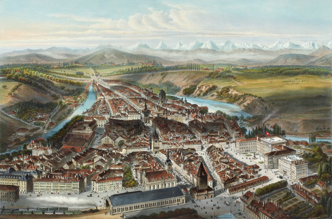 Bern şehri by Charles Fichot