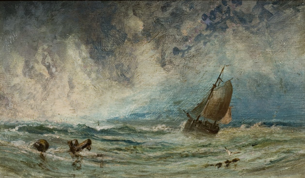 Gemi ile deniz manzarası by Charles George