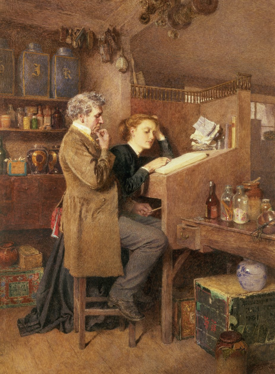Bakkal ve karısı, 1868 by Charles Green
