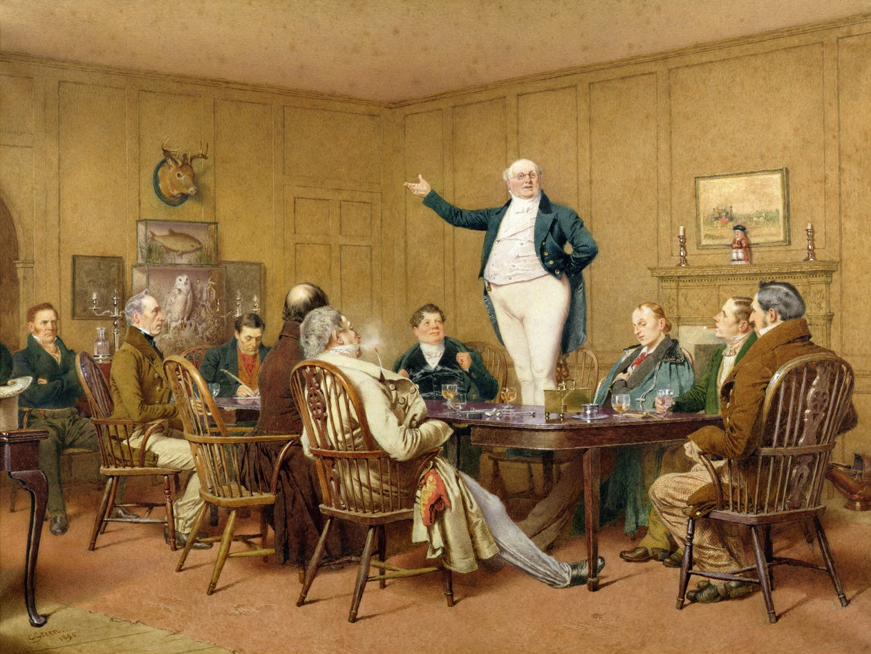 Bay Pickwick Kulübe Sesleniyor, 1890 by Charles Green
