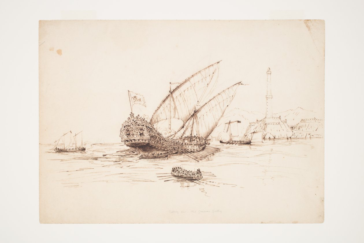 Ceneviz Kadırgasının Kesilmesi by Charles Heaphy