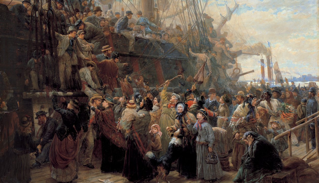 Göçmen Gemisi, 1880'ler by Charles J. Staniland