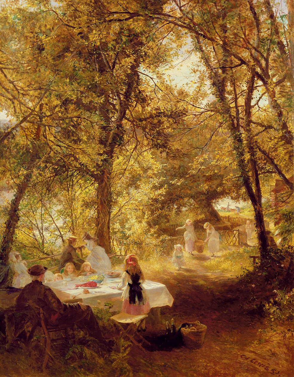Pikniğimiz - Yeni Kilit, Berks. by Charles James Lewis