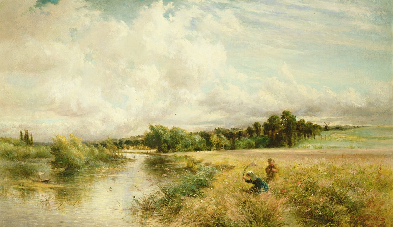 Genç Kamış Toplayıcılar by Charles James Lewis