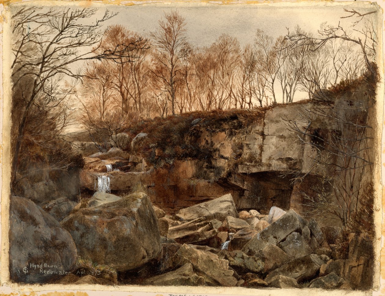 Wynd Burn, Redewater (gövde rengi, kağıt üzerinde kalem ve klozet) by Charles James Spence
