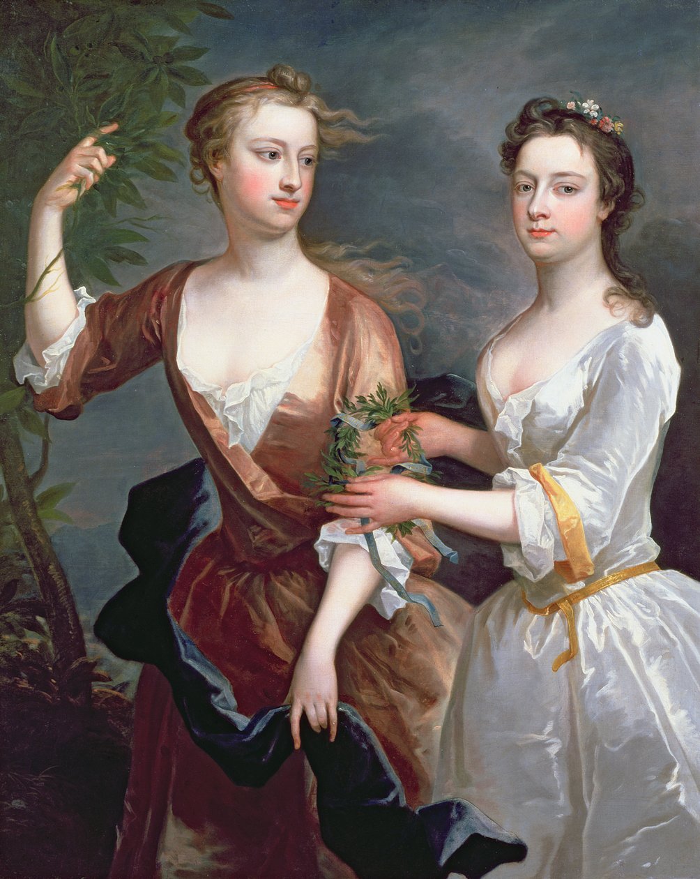 Martha ve Teresa Blount, 1716 by Charles Jervas