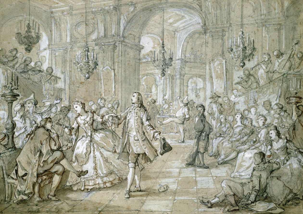 Maskeli Balo by Charles Joseph Natoire
