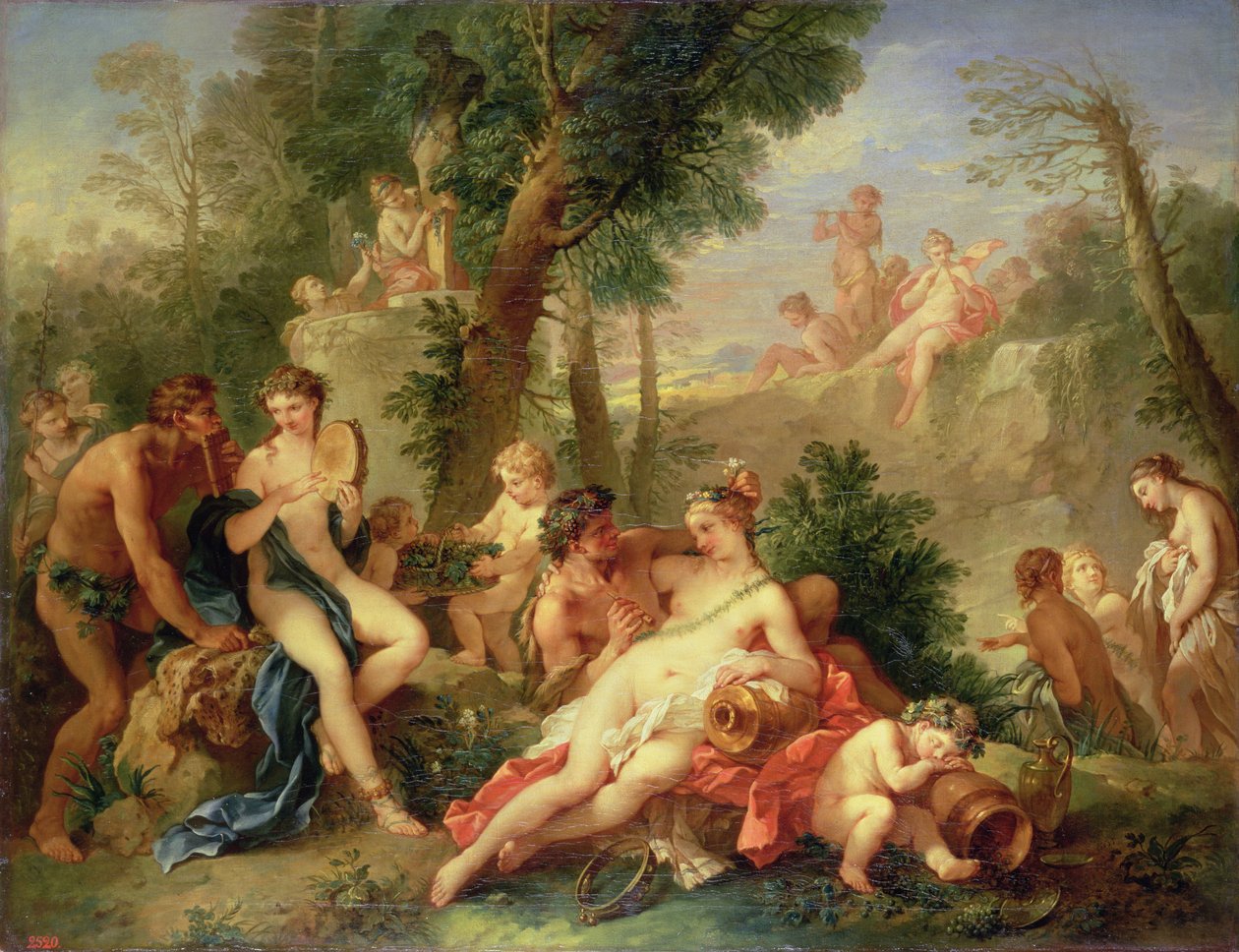 Bacchus ve Ariadne, 1742-7 by Charles Joseph Natoire
