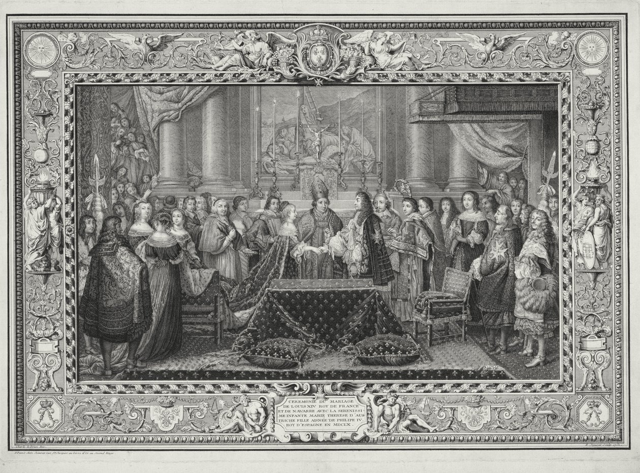 Fransa Kralı XIV.Louis (1638-1715) ile Fransa Kralı Navarre ve İnfanta