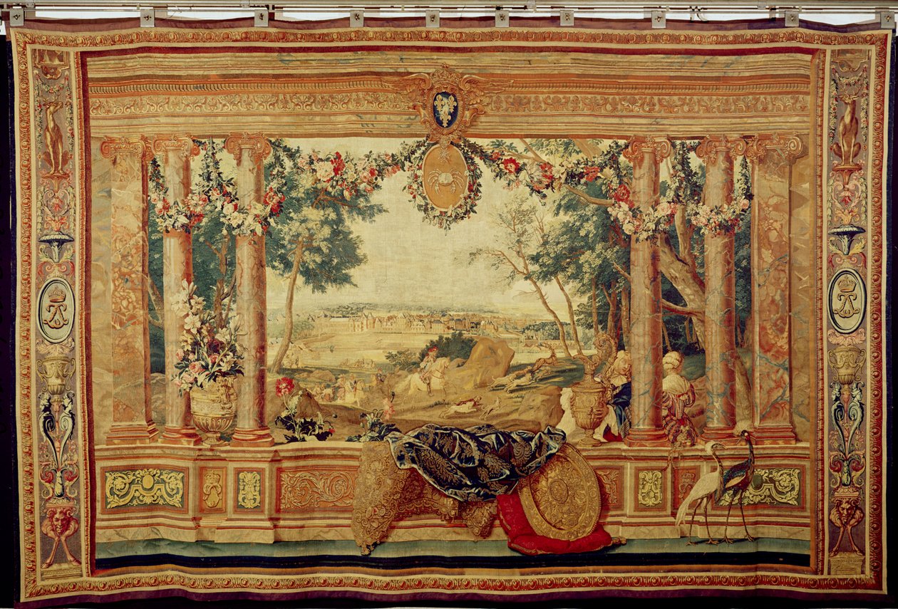 Haziran Ayı Fontainebleau Şatosu, Louis XIV (goblen) için Gobelins Atölyesinde üretilen 