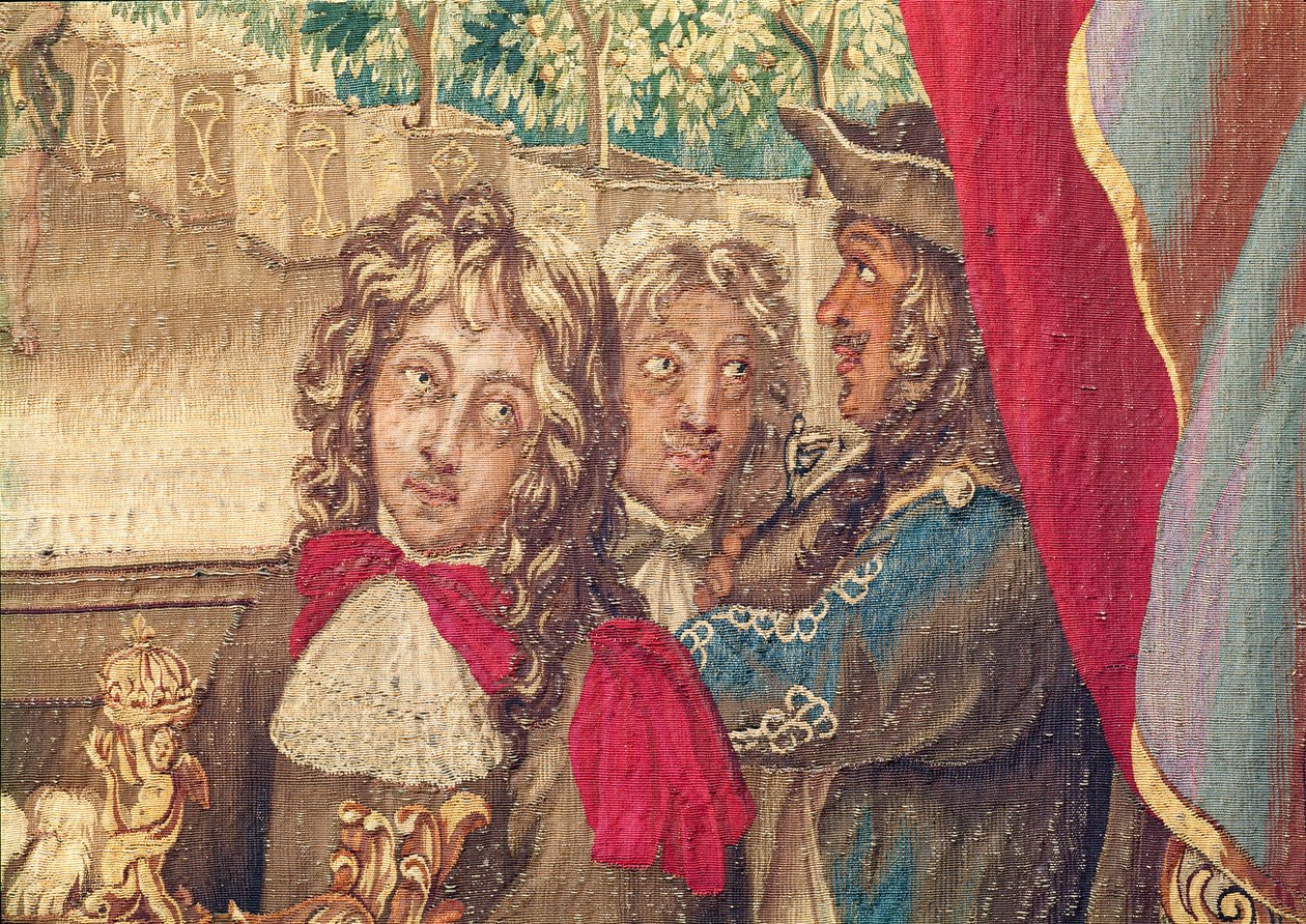 Üç kişi, Ocak Ayı goblen detayından 391182 by Charles Le Brun