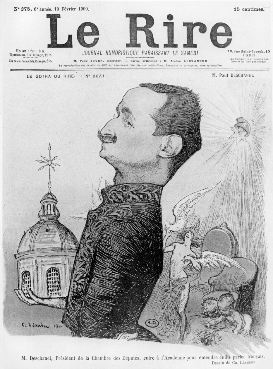 Paul Deschanel'in Karikatürü, 'Le Rire'den, 10 Şubat 1900 by Charles Leandre