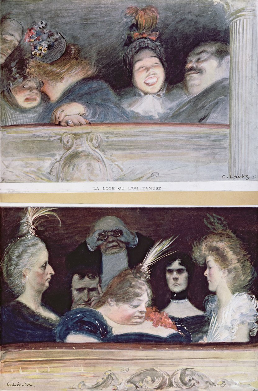Neşe ve Can sıkıntısı, 1898 by Charles Leandre