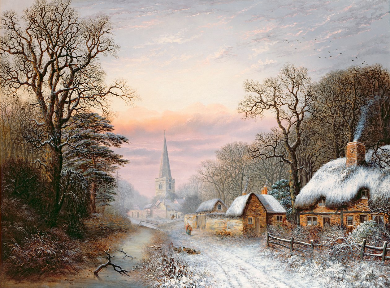 Kış manzarası, 1869 by Charles Leaver