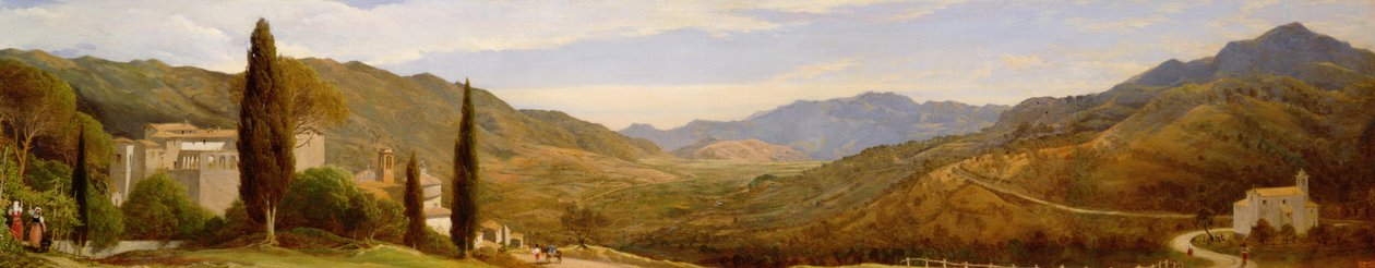 Roma yakınlarında Panoramik Görünüm (kağıt üzerine yağlı boya) (ayrıca bkz. 358271) by Charles Lock Eastlake