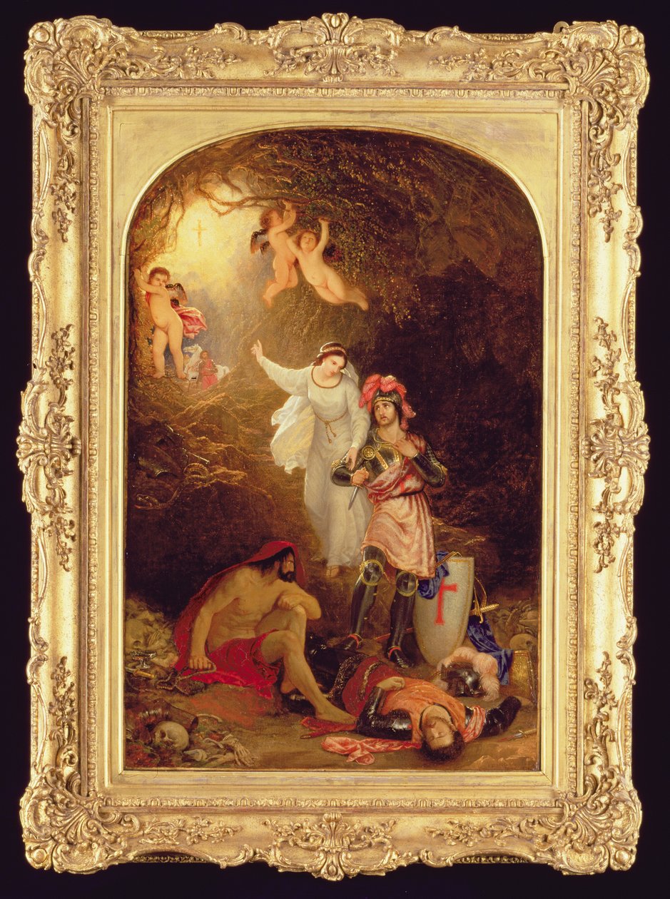Una, Kızıl Haç Şövalyesini Çaresizlik Mağarasından Kurtarırken, 1830 dolayları by Charles Lock Eastlake