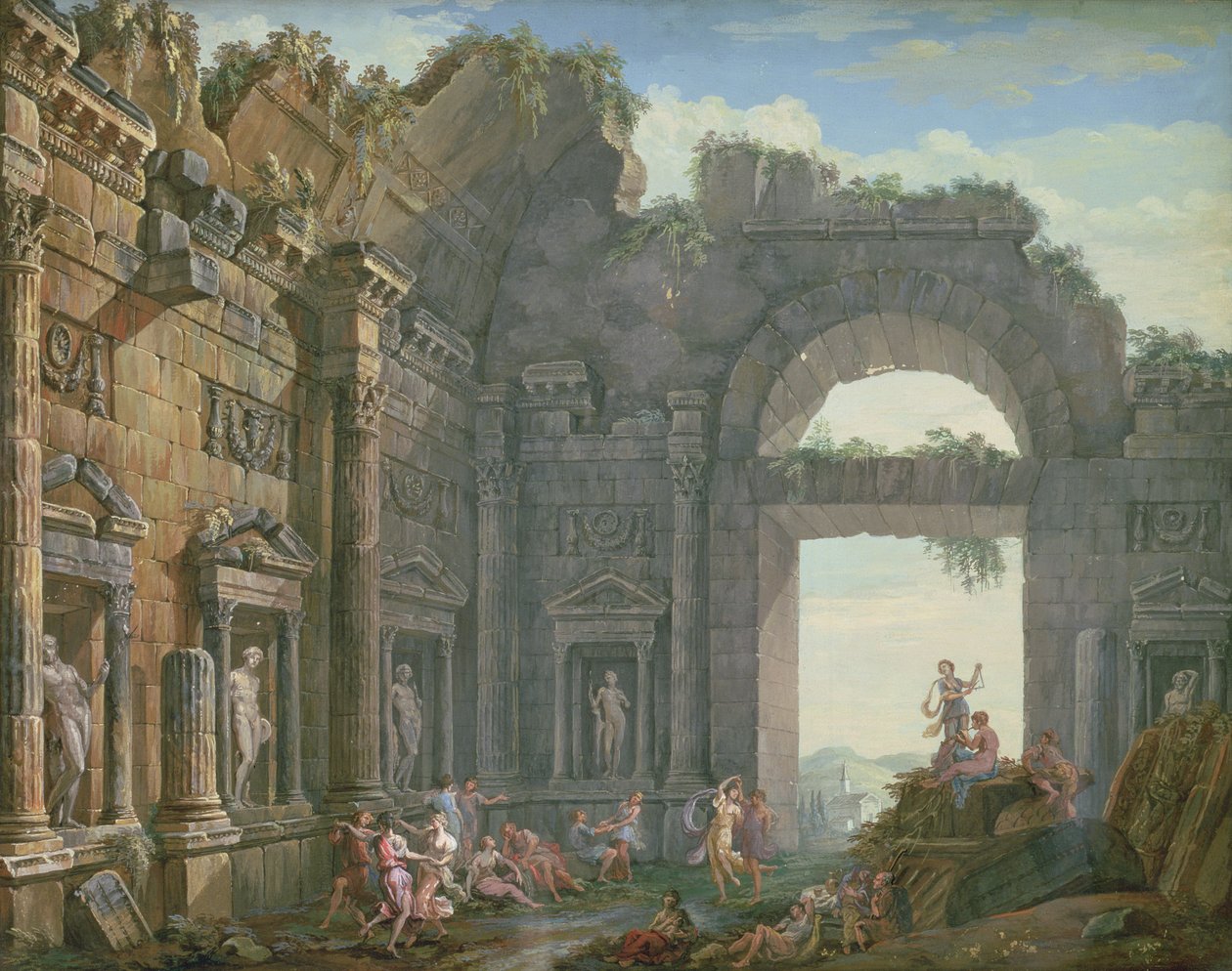 Mimari Kalıntılar by Charles Louis Clerisseau