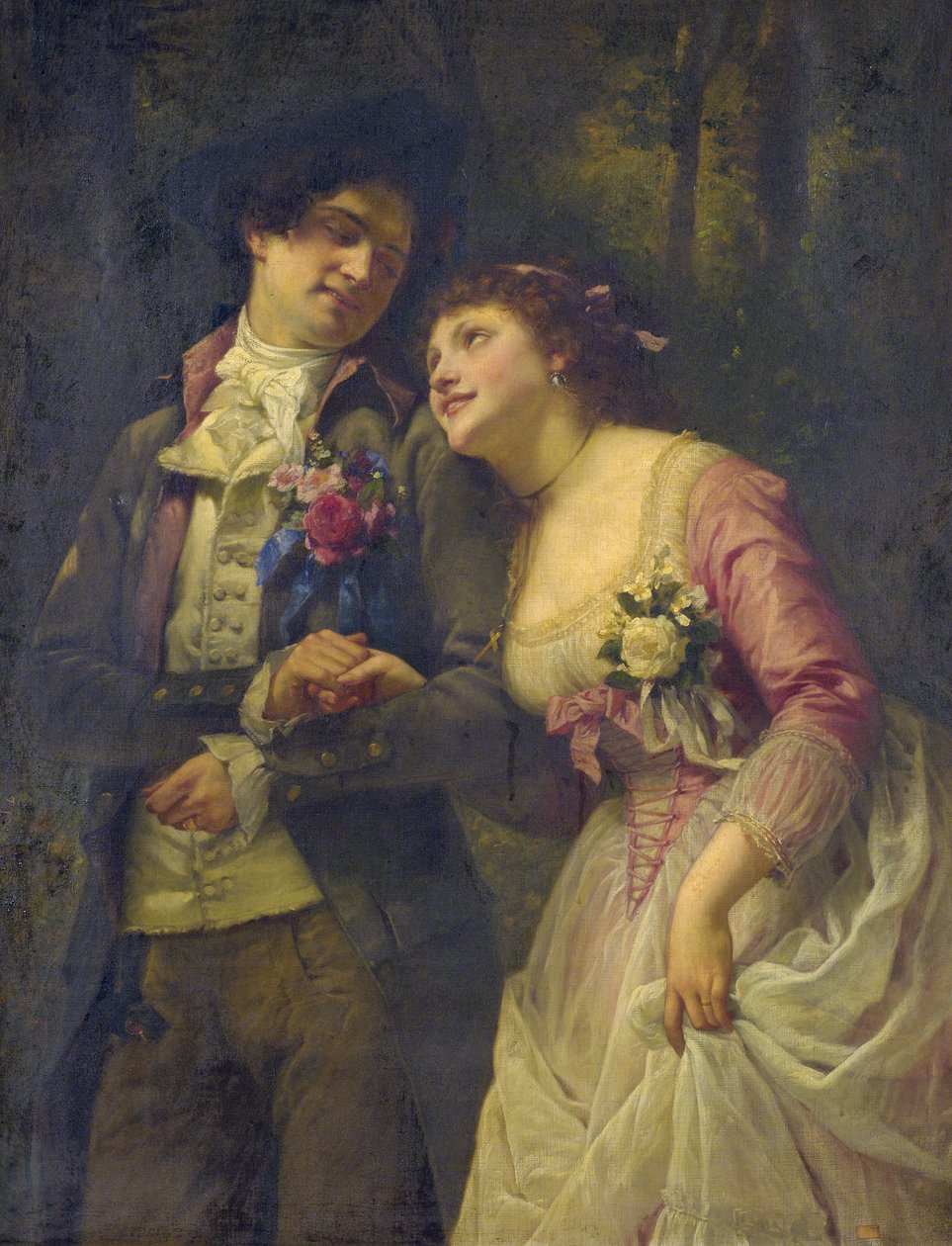 nişanlı by Charles Louis Lucien Muller