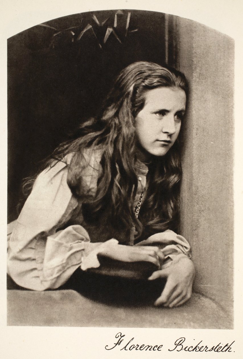 Florence Bikersteth, 8 Eylül 1865 (sepya fotoğrafı) by Charles Lutwidge Dodgson