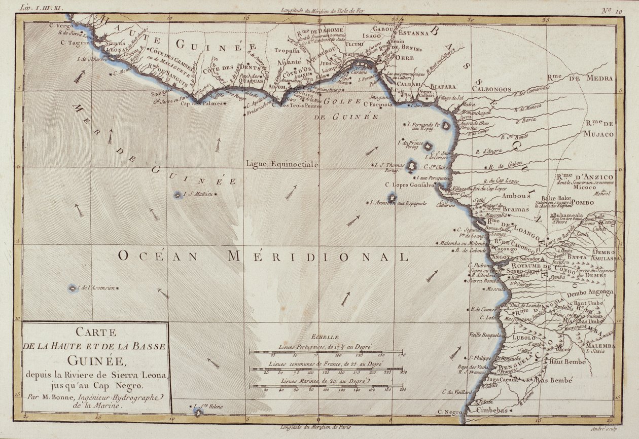 Batı Afrika, Guillaume Raynal (1713-96) tarafından yayınlanan 