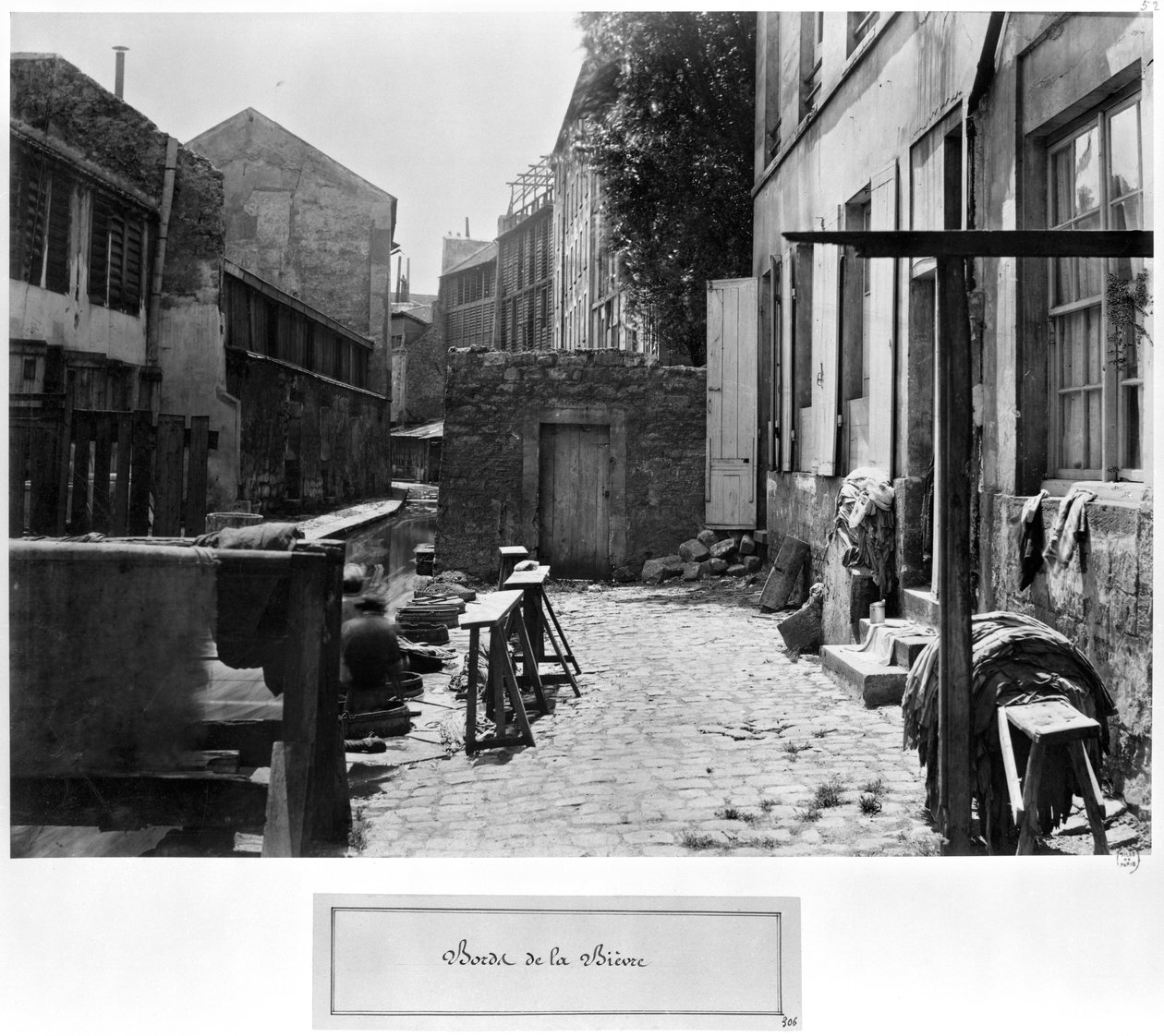 Bievre Bankaları, Paris, 1858-78 by Charles Marville