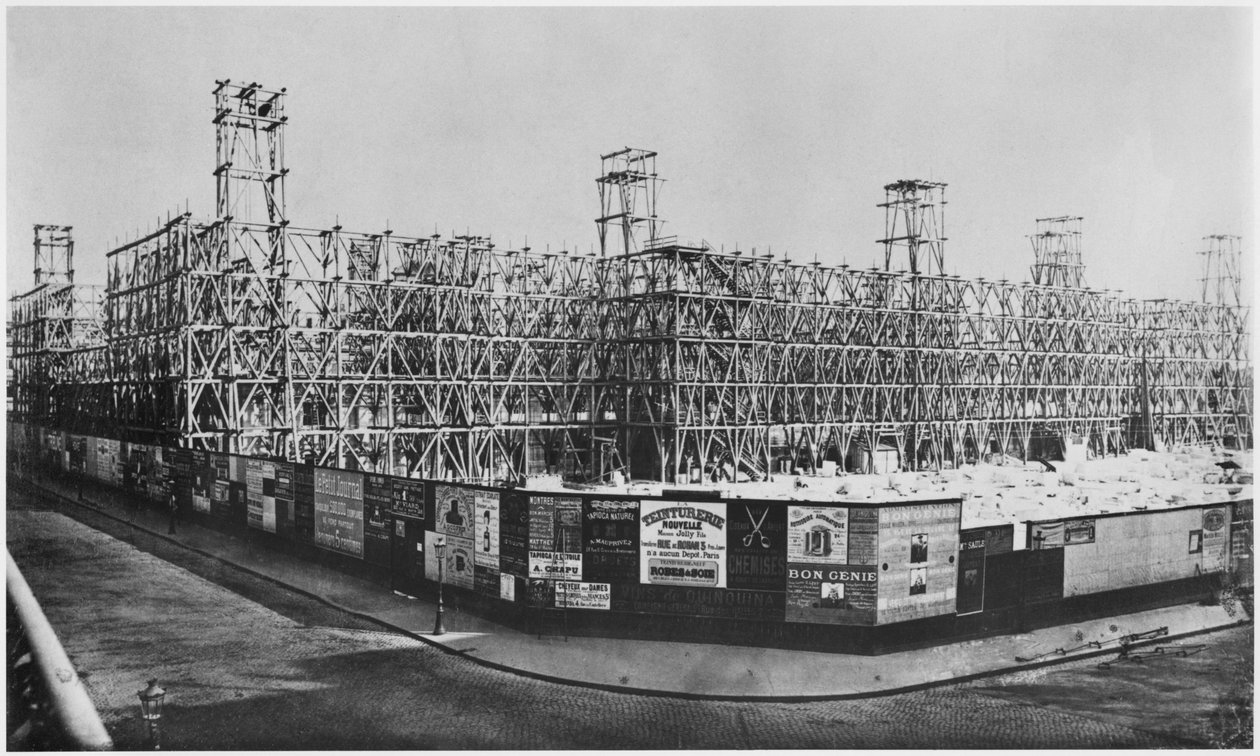 Opera inşaatı, Paris by Charles Marville