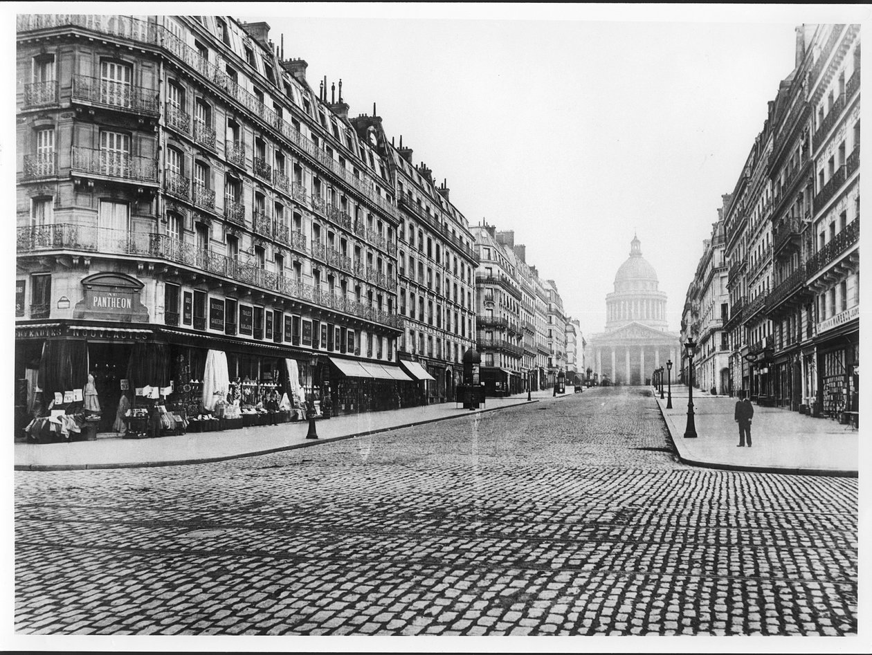 Paris, rue Soufflot, Pantheon, 1858-78 by Charles Marville