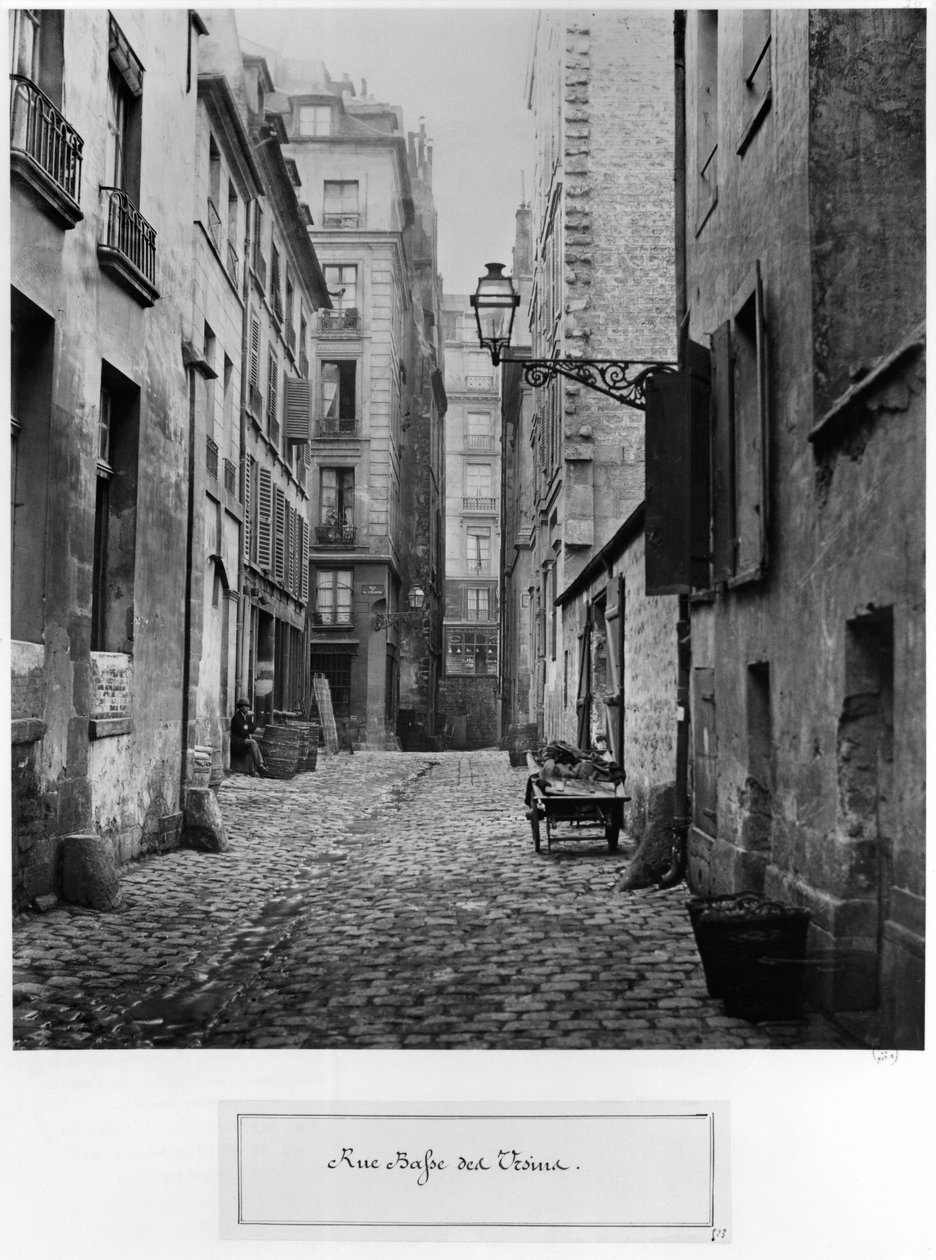 Rue Basse des Ursins, Paris, 1858-78 by Charles Marville