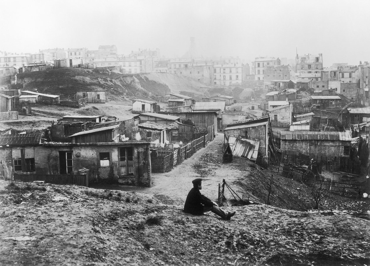 Rue Champlain, bir grup kulübe, 1858-78 by Charles Marville