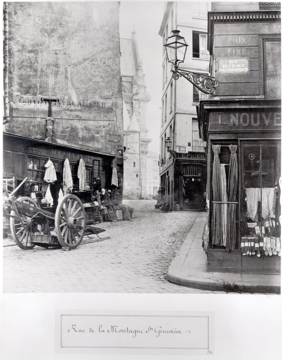 Rue de la Montagne Sainte-Genevieve, Paris, 1858-78 by Charles Marville