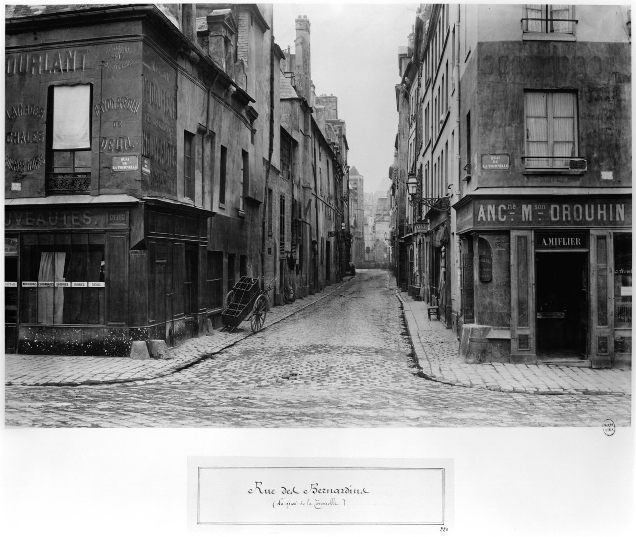 1858-78 yılları arasında Paris, Quai de La Tournelle