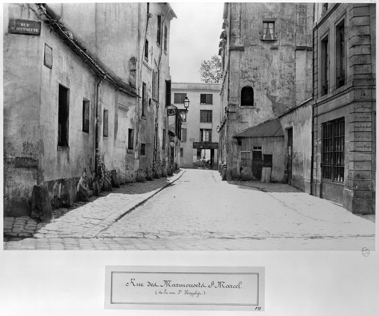 Rue des Marmousets Saint-Marcel, rue Saint-Hippolyte