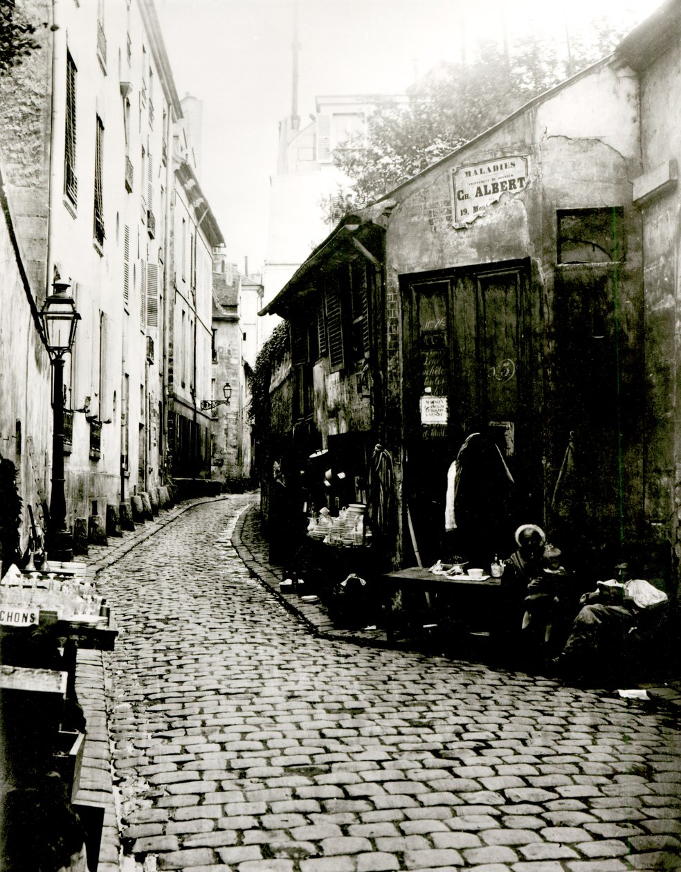 Rue du Jardinet ve Rohan çıkmaz sokağı, Paris, 1858-78 by Charles Marville