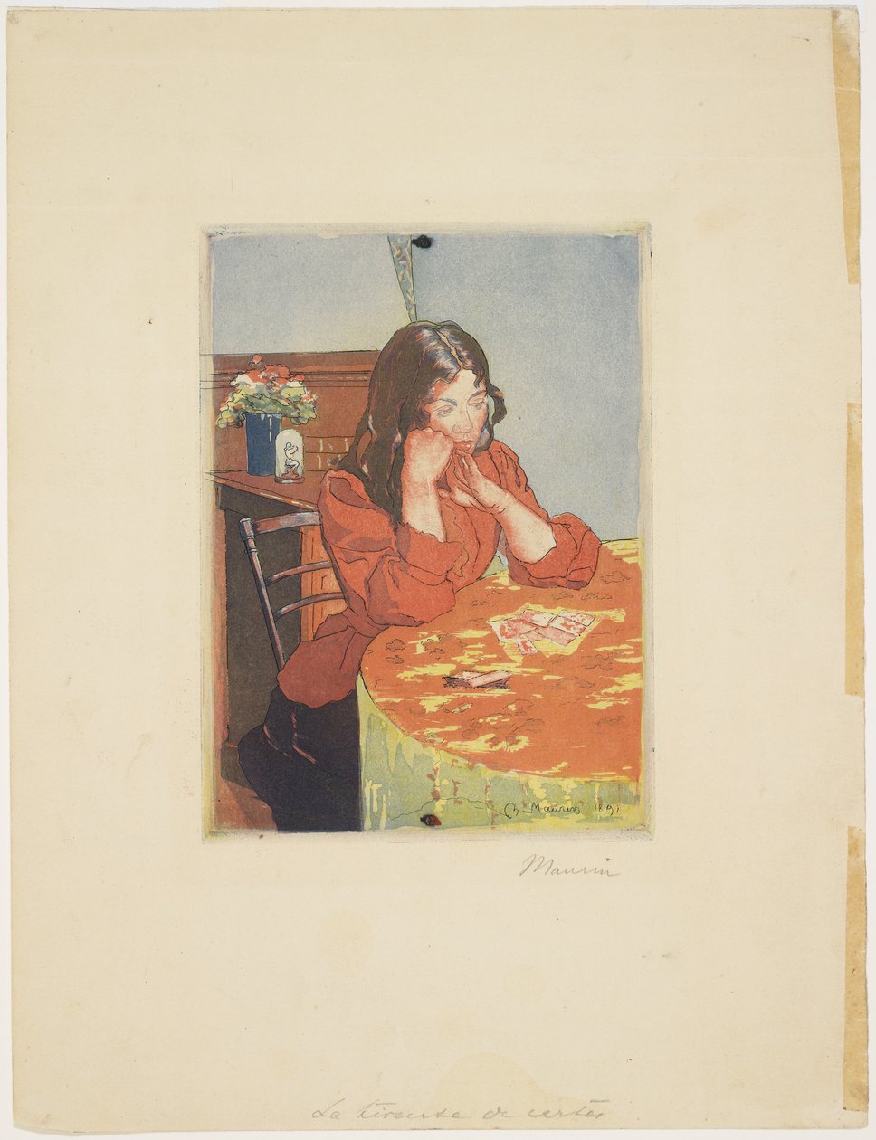 Kart Kalaylayıcı, 1891 by Charles Maurin