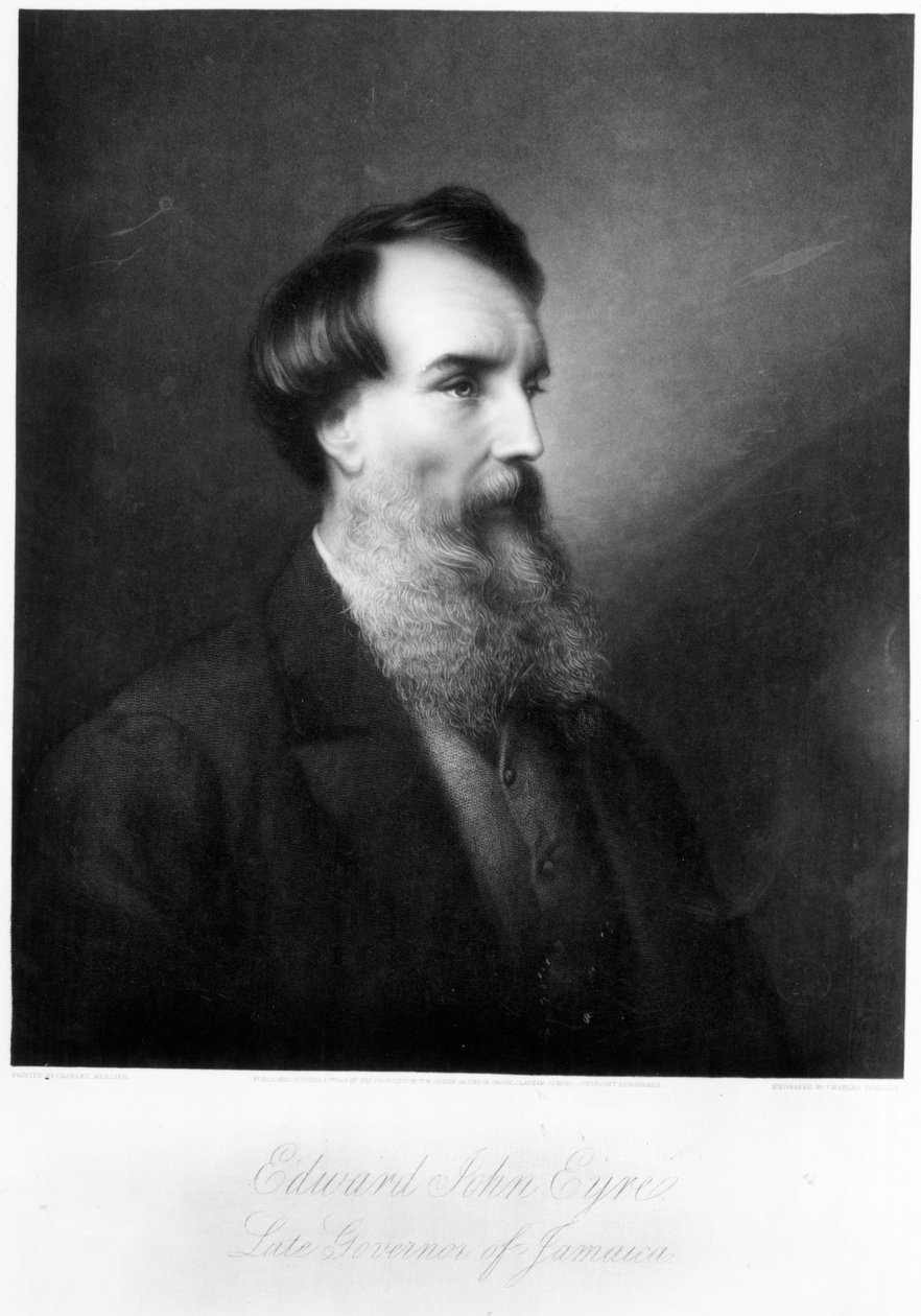 Edward John Eyre, Charles Algernon Tomkins tarafından oyulmuş, c.1901 by Charles Mercier