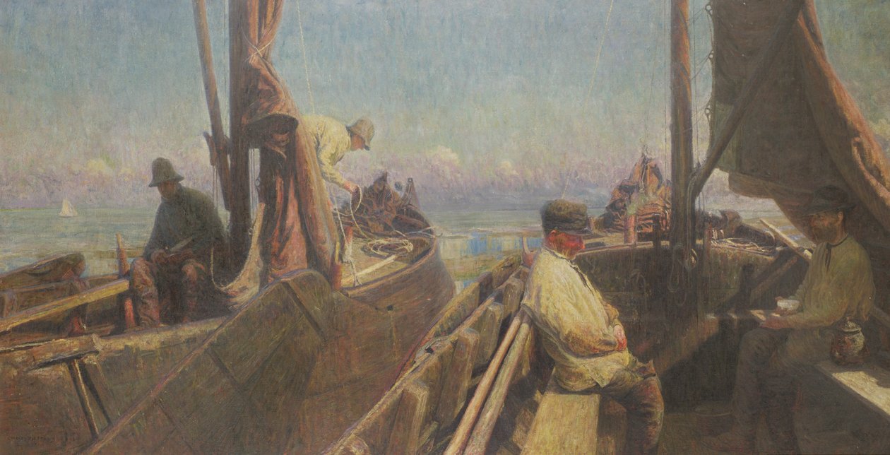 zelanda balıkçıları by Charles Mertens