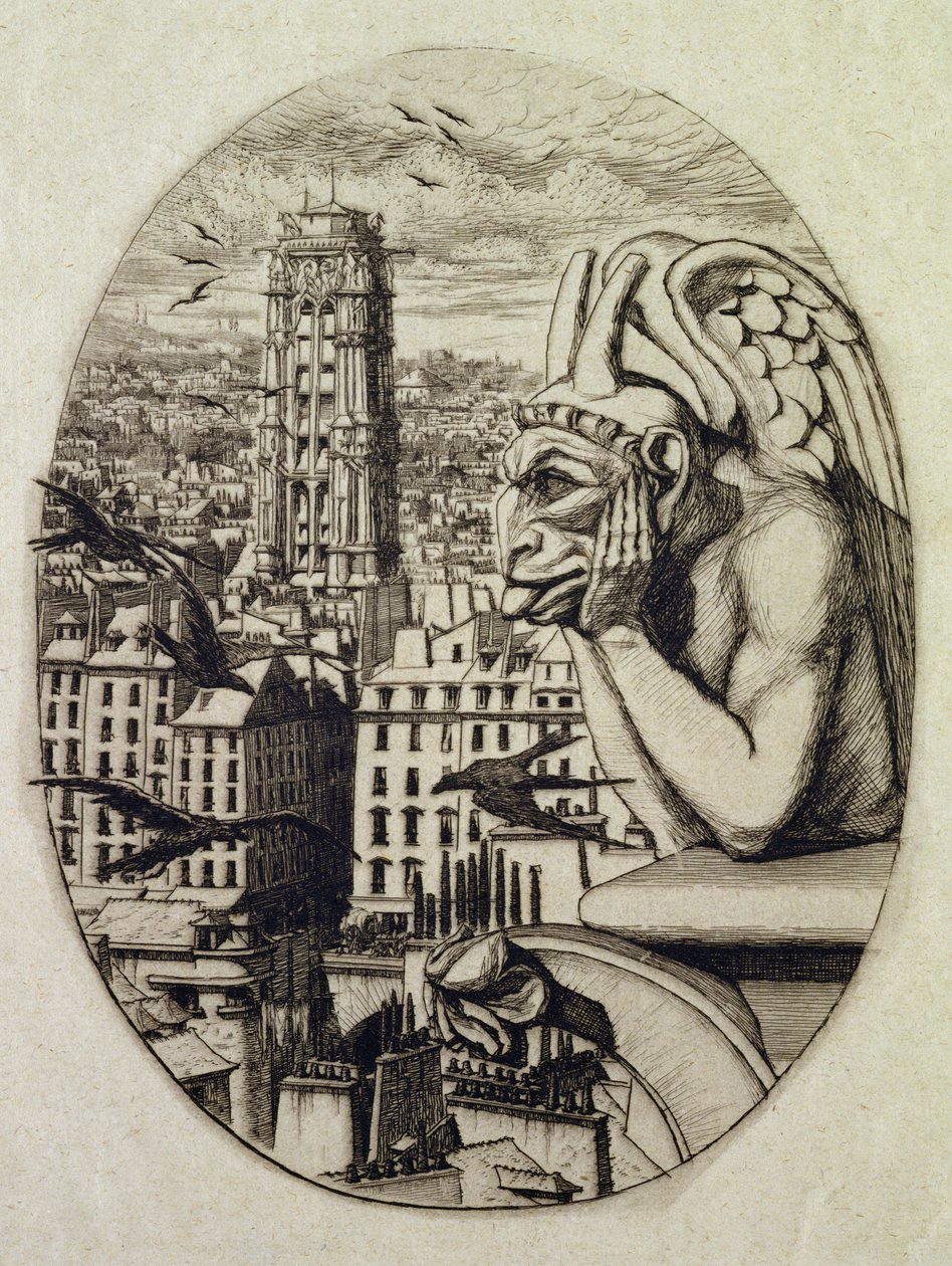 Vampir (Le Stryge), 1853 by Charles Meryon