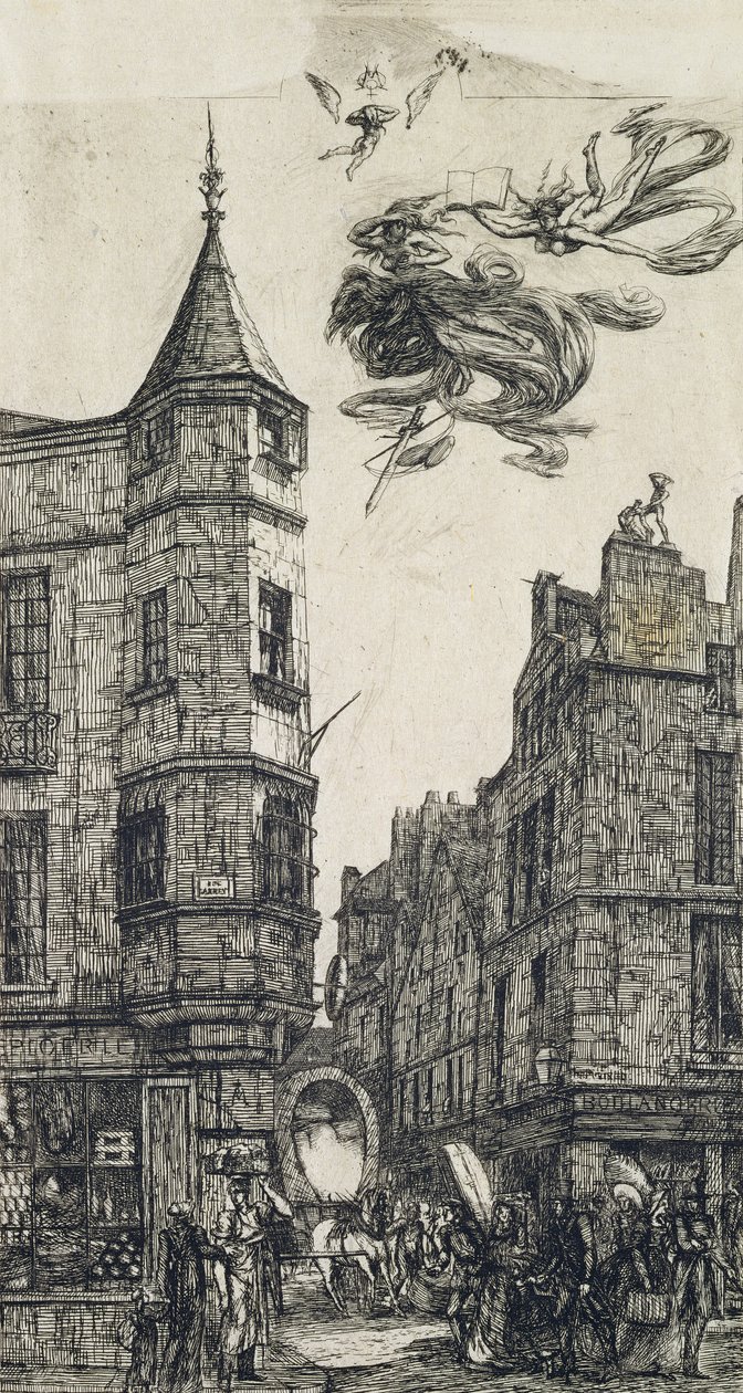 Daedalus Yomekaho amababa ya Icarus, c.1754 turki by Charles Meryon