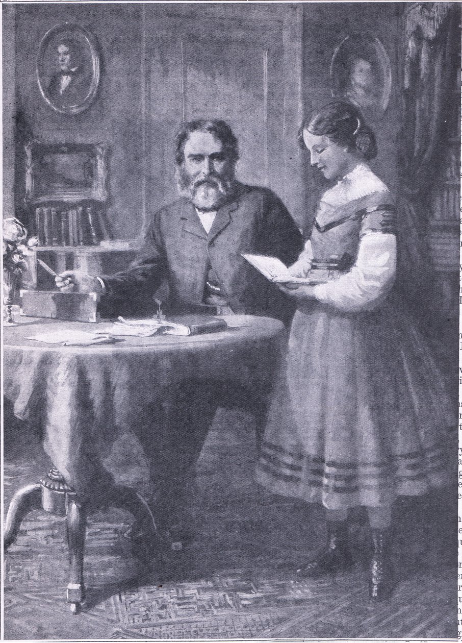 Edith ile Çocuk Şair: Longfellow kızıyla birlikte by Charles Mills Sheldon