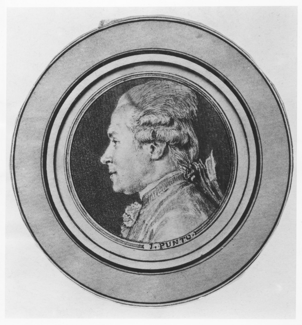 Portrait of Giovanni Punto  by Charles Nicolas II Cochin