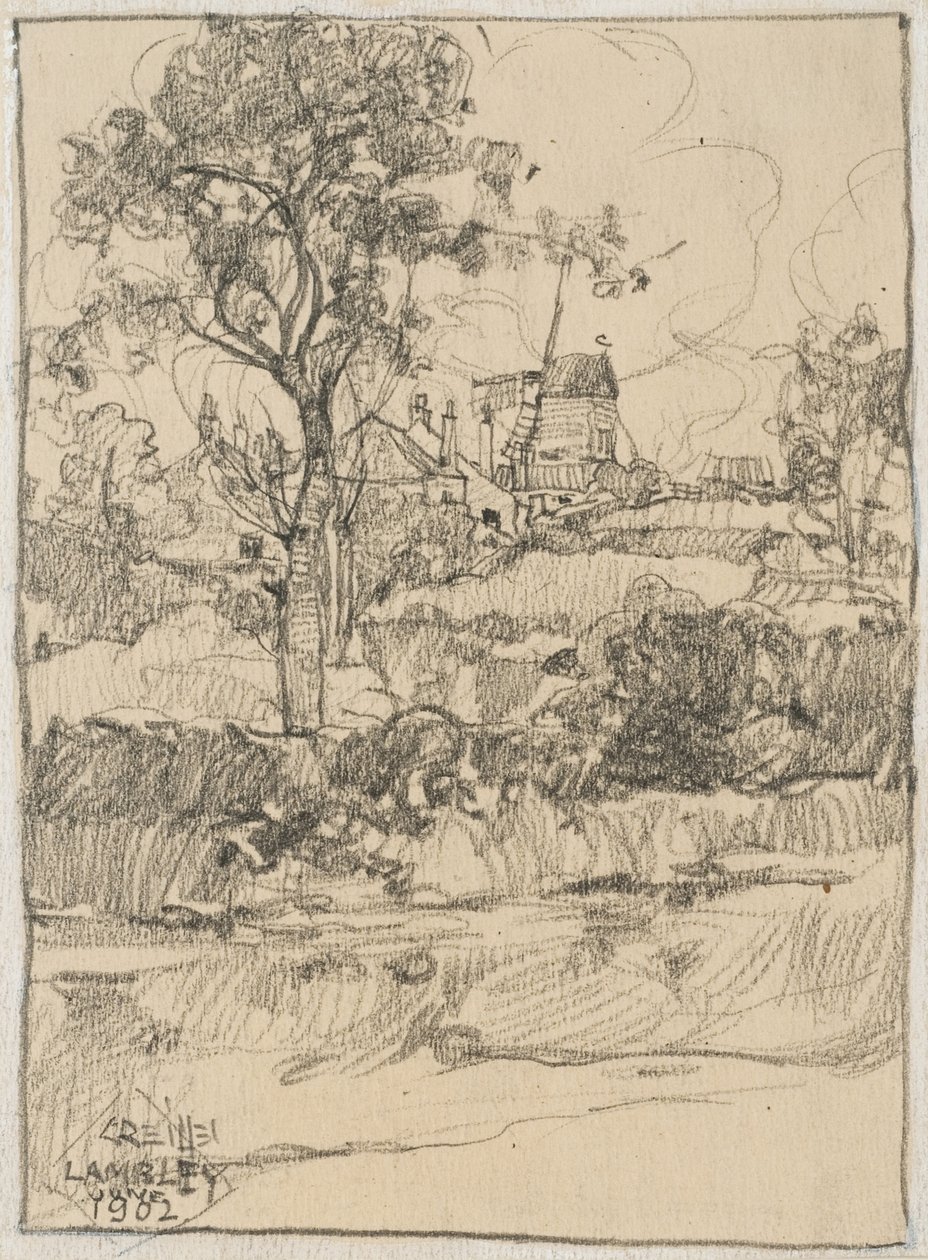 Lambley, İngiltere, 1902 (kağıt üzerinde grafit) by Charles P. Reiffel