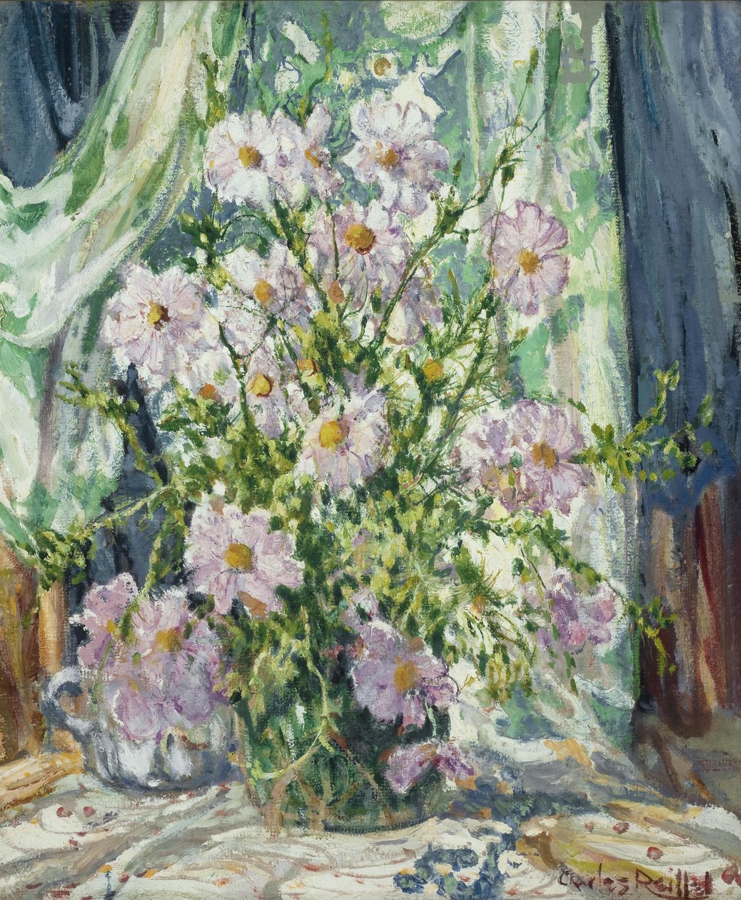 Cosmos ile natürmort, c.1931 by Charles P. Reiffel
