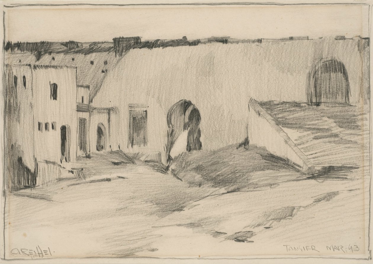 Tanca, Mart 1893 (kağıt üzerinde grafit) by Charles P. Reiffel