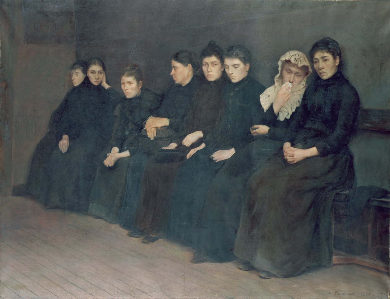 Klinikte Beklemek, 1888 by Charles Perrandeau