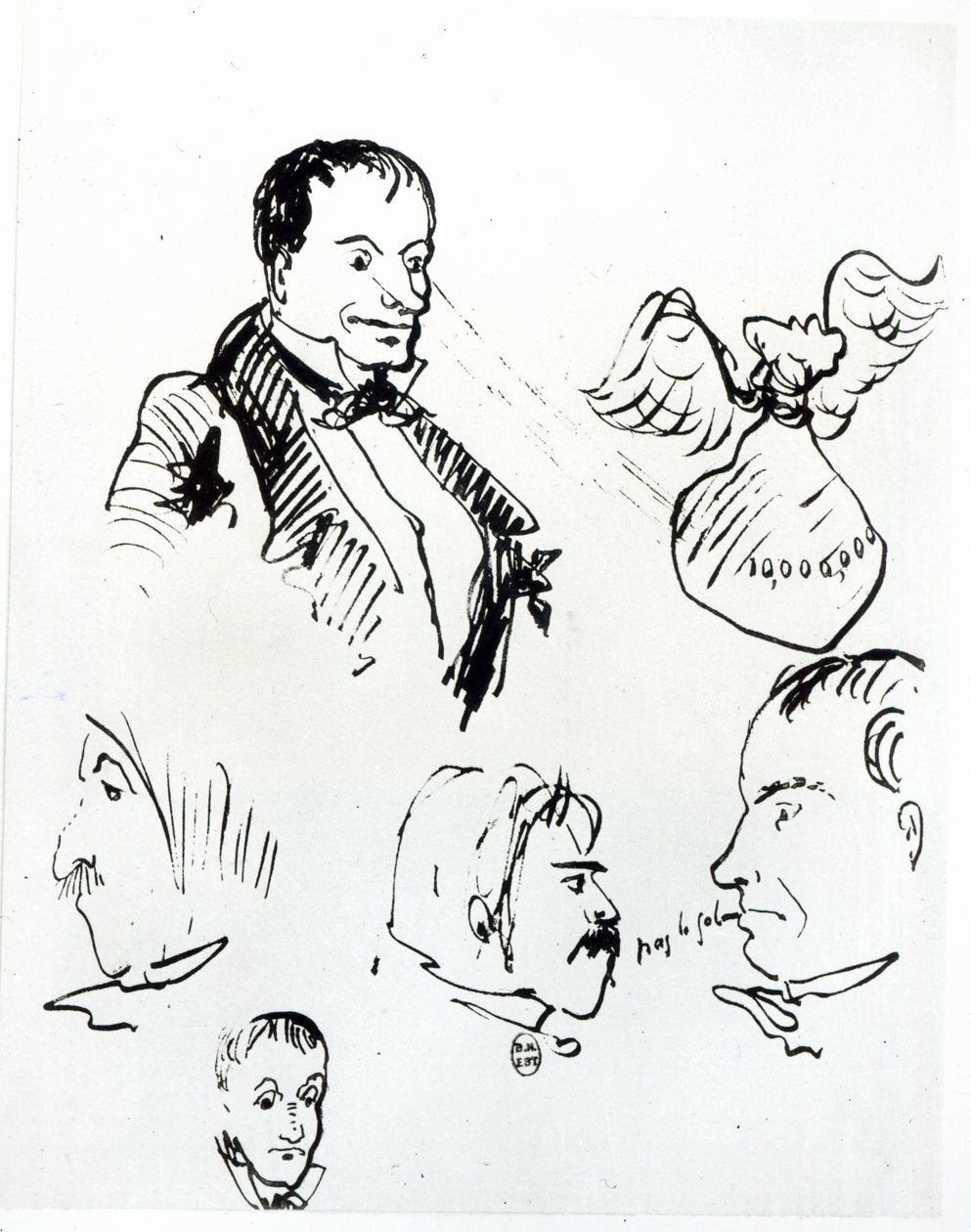 Jules Champfleury (1821-89) ve Charles Asselineau (1820-74) c.1857-58