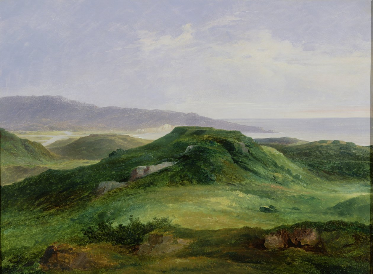 The Mouth of the River Bidassoa  by Charles Renoux
