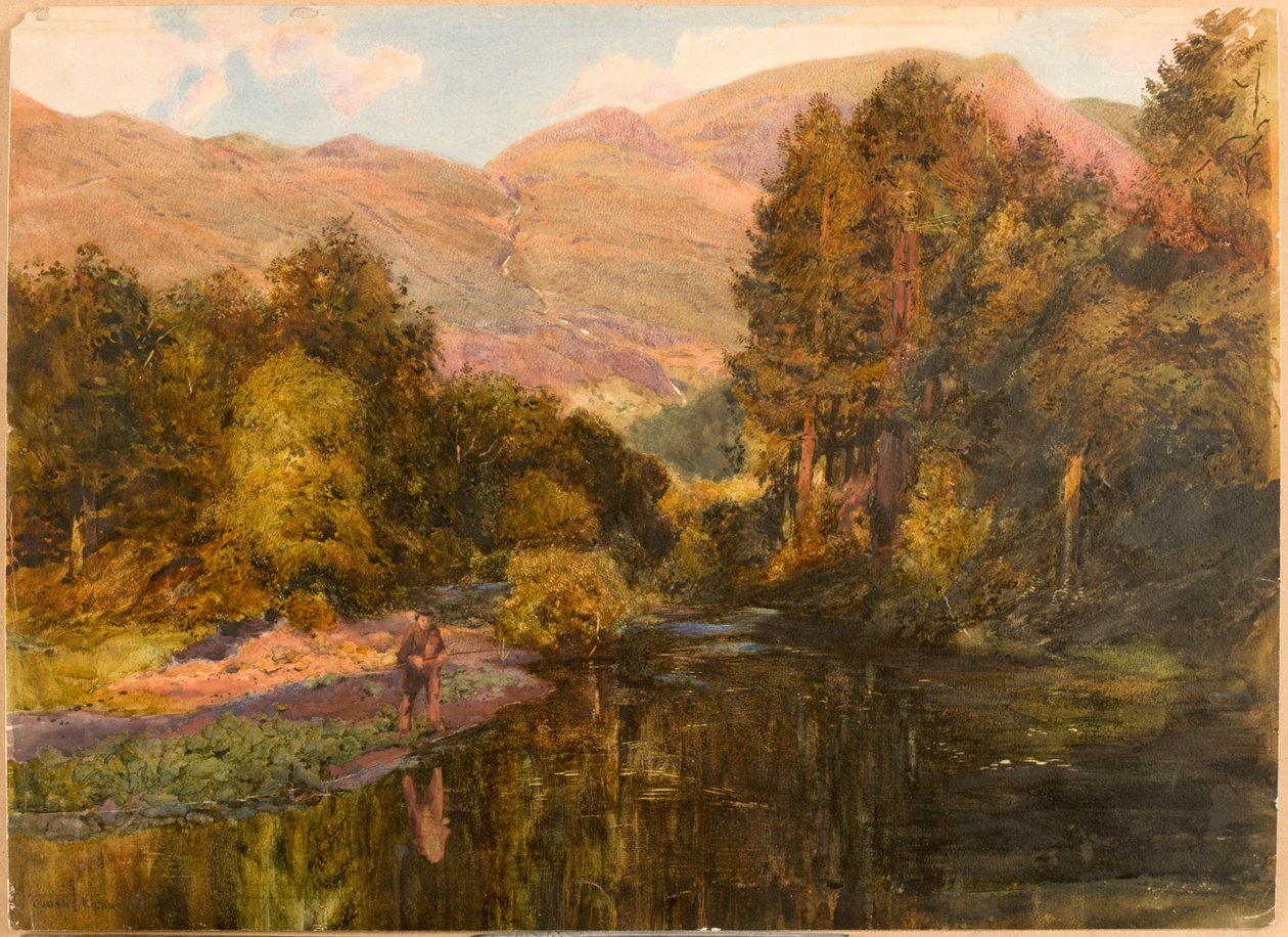 Akşam Glow - Cumberland (gövde rengi, kalem ve kağıt üzerine klozet) by Charles Richardson